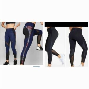 2 Pair Athleta Lotus Precision Tights Size S